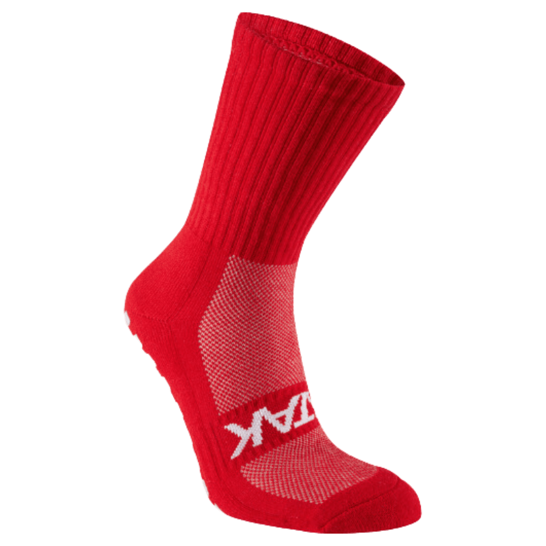 ATAK | ATAK Non-Slip Mid Leg Socks Red | Non-Slip Mid Leg Socks Red - EUR 36-38 | UK 3-5 | Total Hockey