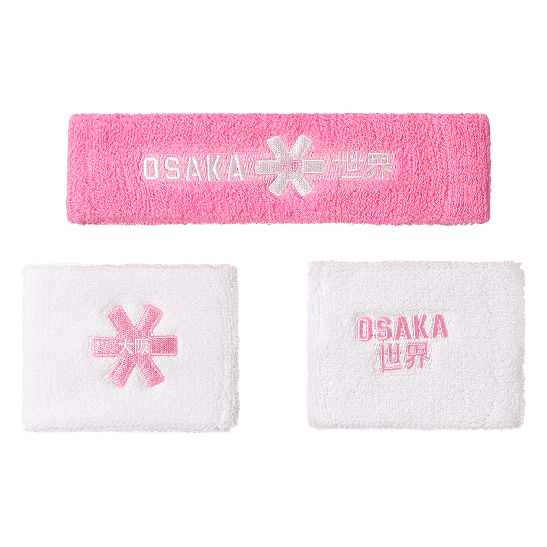 OSAKA Hockey | OSAKA Hockey Sweatband Set 2.0 | Sweatband Set 2.0 - Begonia Pink | Total Hockey