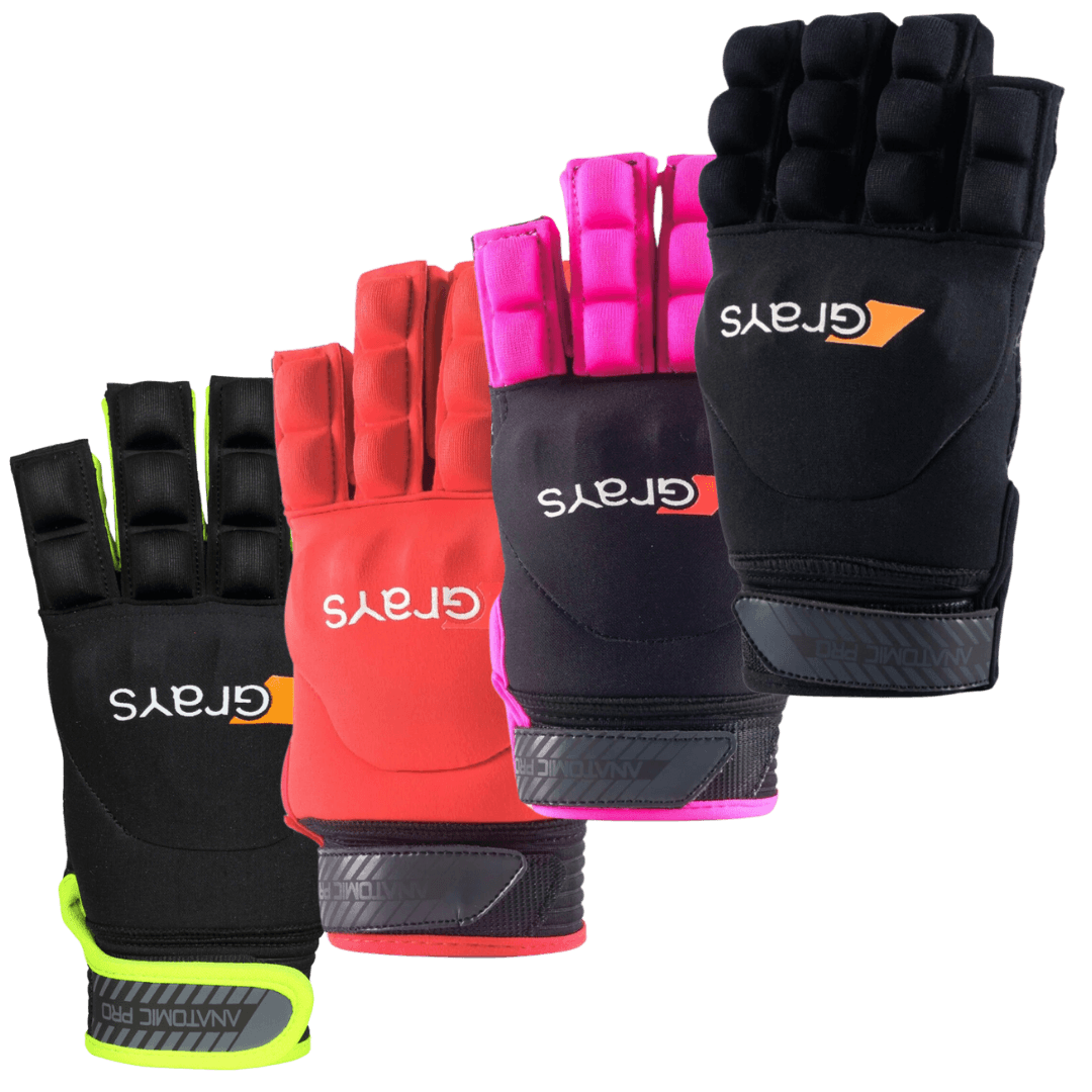 Grays | Grays Anatomic Pro Glove Right Hand | Anatomic Pro Glove Right Hand - Black/Pink / 2XSmall | Total Hockey