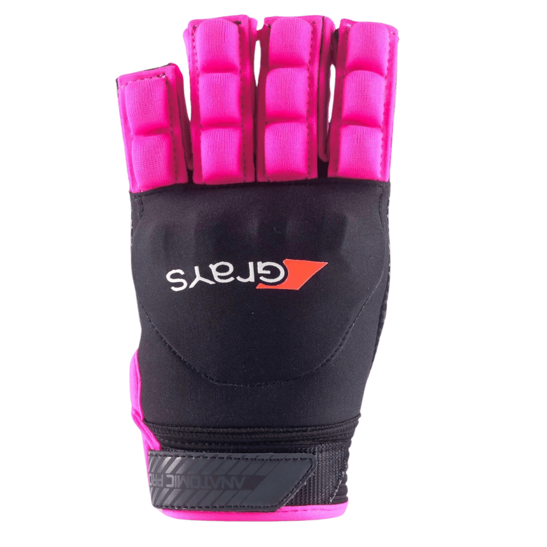 Grays | Grays Anatomic Pro Glove Right Hand | Anatomic Pro Glove Right Hand - Black/Pink / 2XSmall | Total Hockey