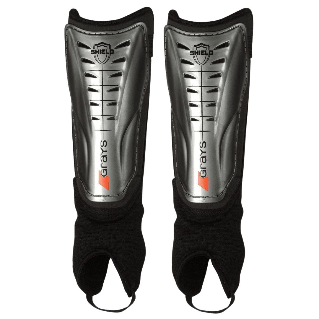 Grays | Grays Shield Shin Pads | Shield Shin Pads - Silver / 2XSmall | Total Hockey