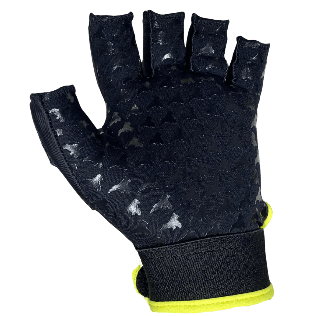 Guerilla | Guerilla Blackback Glove Right Hand | Blackback Glove Right Hand - Black/Yellow / 2XSmall | Total Hockey