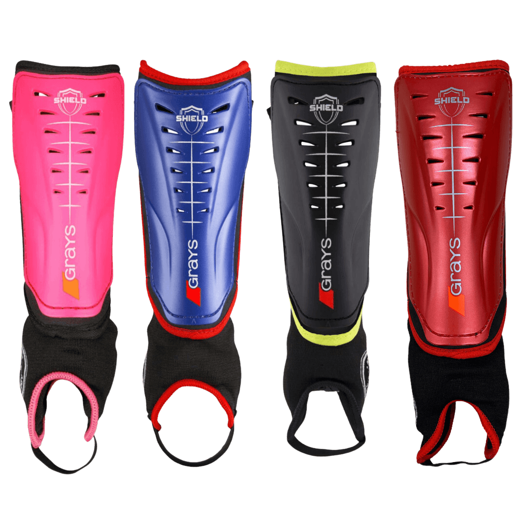 Grays | Grays Shield Shin Pads | Shield Shin Pads - Fluro Pink / 2XSmall | Total Hockey