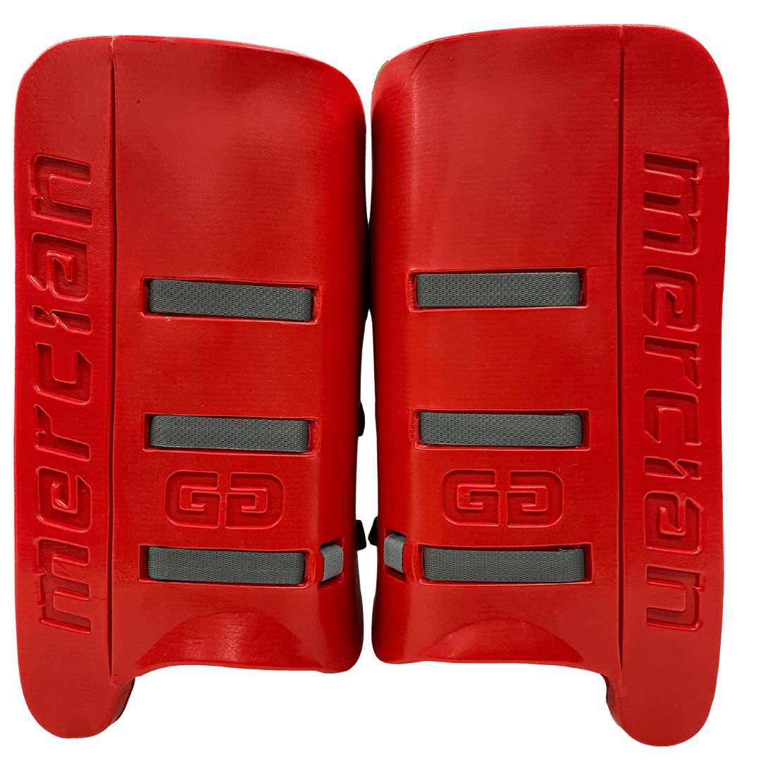 Mercian Hockey | Mercian Hockey Evolution PRO Legguards Red | Evolution PRO Legguards Red - Red / Medium | Total Hockey