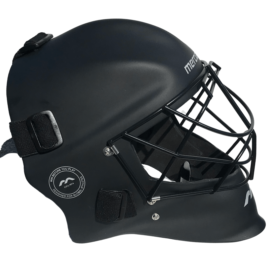 Mercian Hockey | Mercian Hockey Genesis Helmet Matt Black | Genesis Helmet Matt Black - Matt Black / Junior | Total Hockey