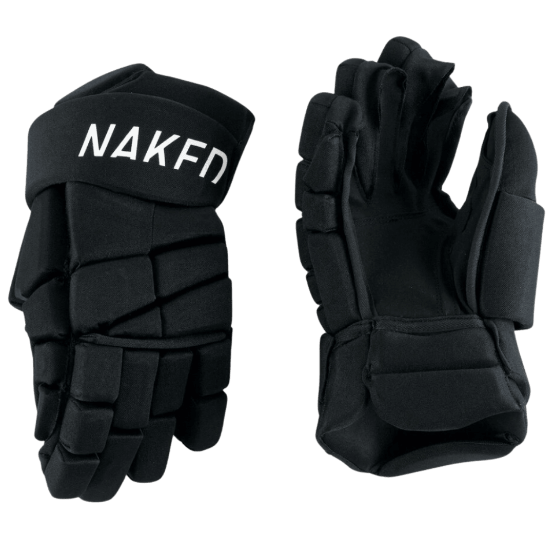 Naked Hockey | Naked Hockey Elite Penalty Corner Gloves | Elite Penalty Corner Gloves - Black / Senior | Total Hockey
