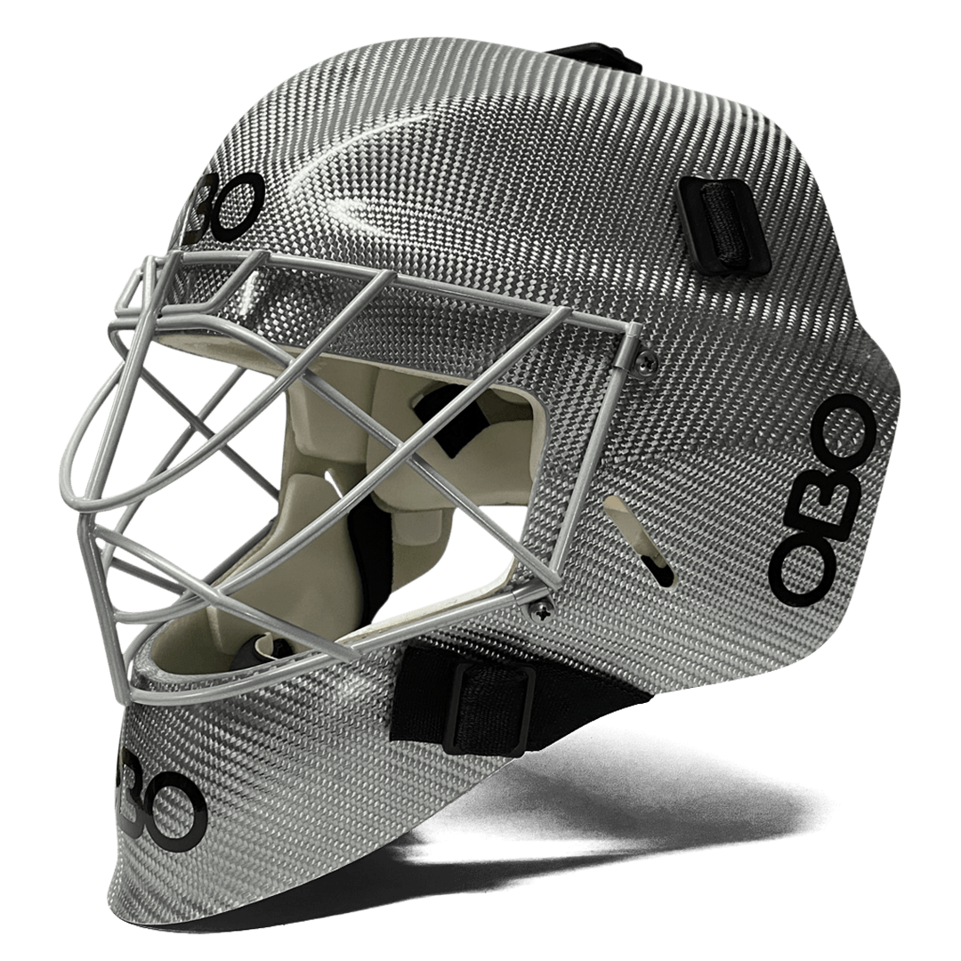 OBO | OBO FG Unpainted Helmet | FG Unpainted Helmet - Silver / Medium | Total Hockey