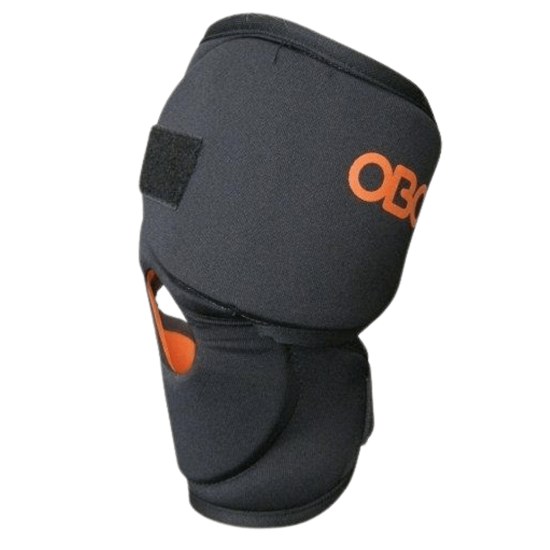 OBO | OBO Knee Protectors | Knee Protectors - Black/Orange / One Size | Total Hockey
