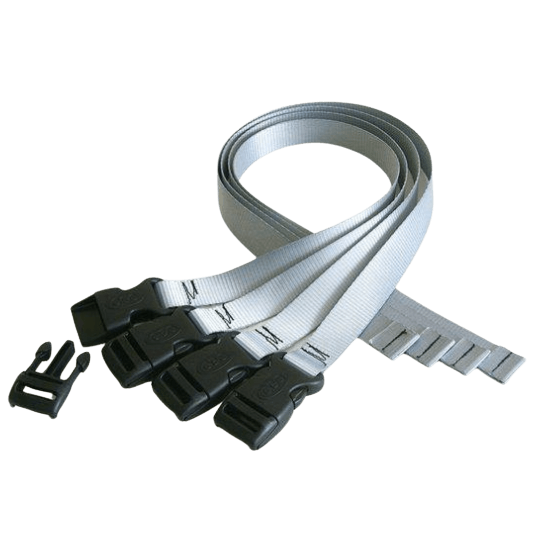 OBO | OBO Legguard Straps | Legguard Straps - Silver / One Set | Total Hockey