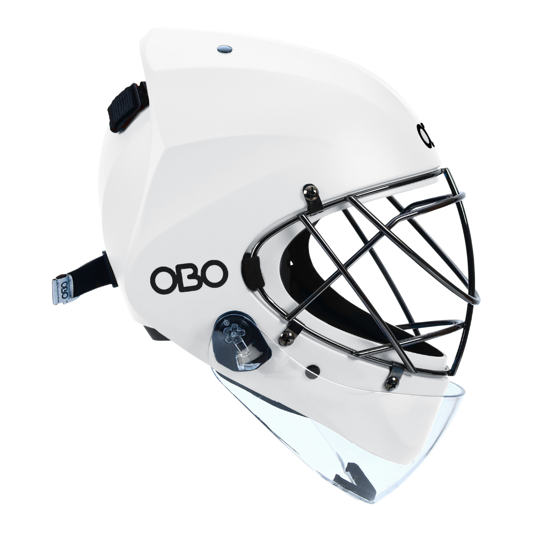 ABS Helmet White with Throat Guard