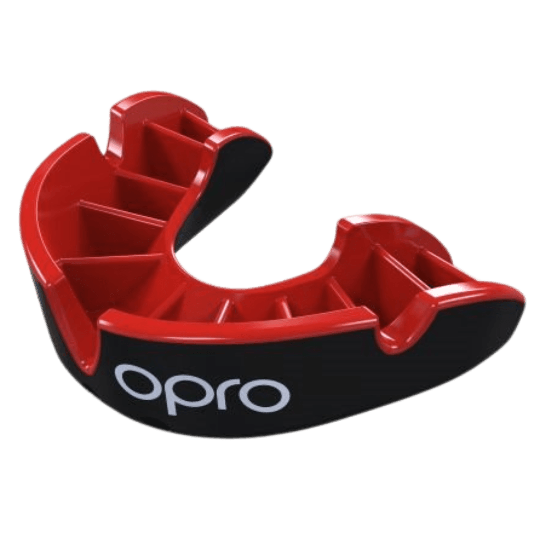 OPRO | OPRO Silver Gum Shield Gen 5 | Silver Gum Shield Gen 5 - Black / Red | Total Hockey