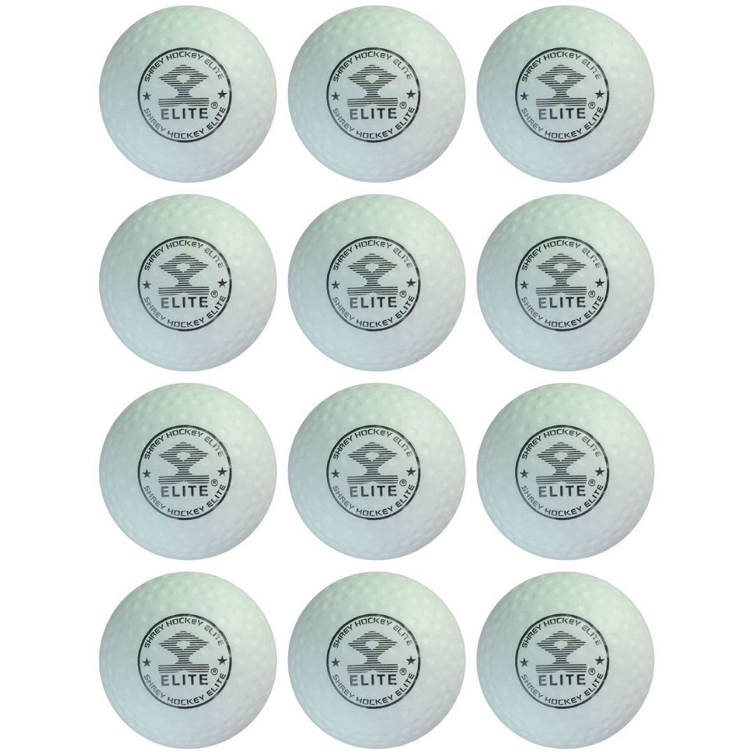 Shrey Hockey | Shrey Hockey Elite Dimple Ball - Box Of 12 | Elite Dimple Ball - Box Of 12 - White | Total Hockey