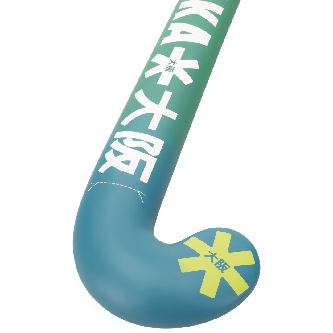 Mid Bow GF Jr - Retro Blue/Shadow Lime Gradient (2025)