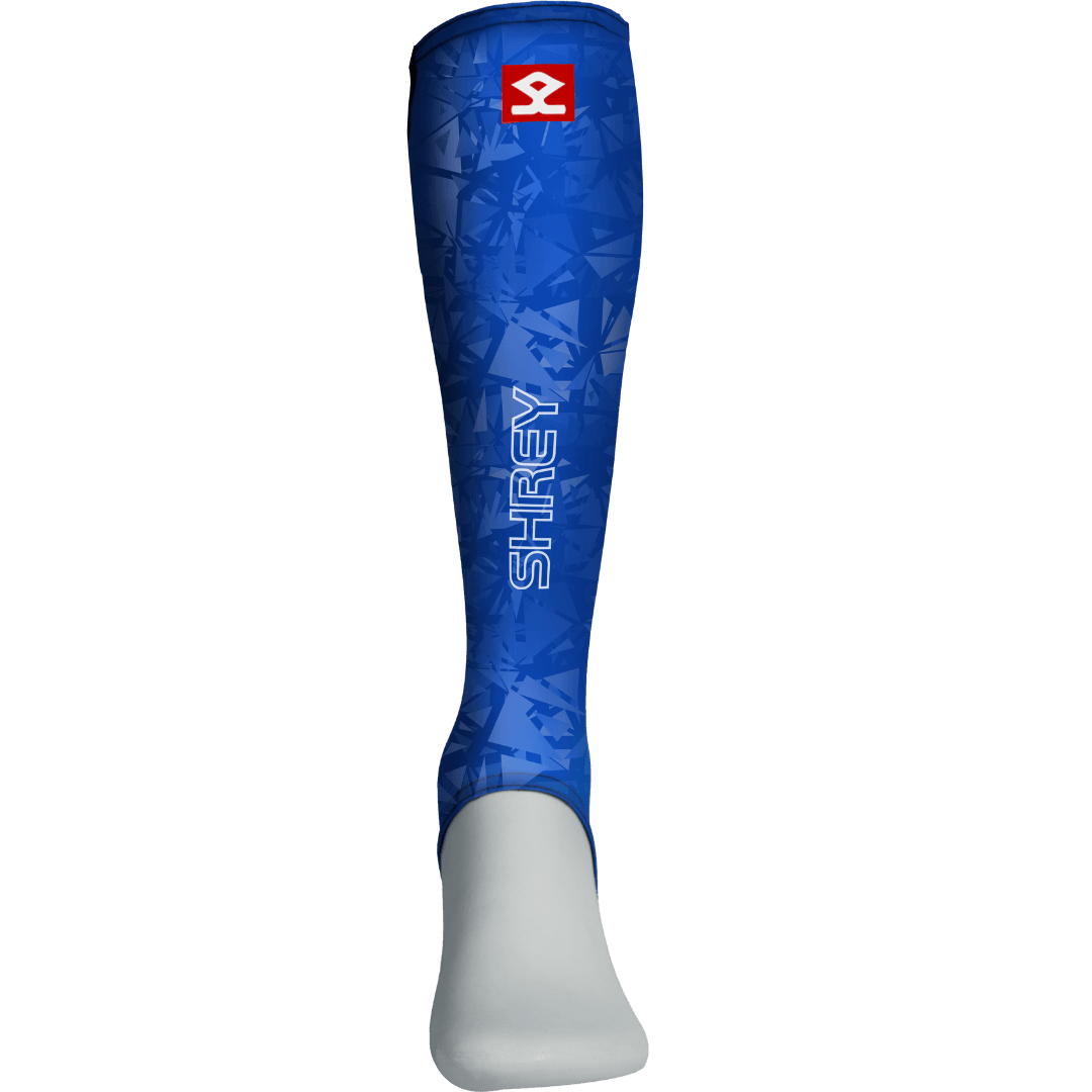 Shrey Hockey | Shrey Hockey Shinliners With Stirrup - Royal | Shinliners With Stirrup - Royal - Royal / Senior | Total Hockey