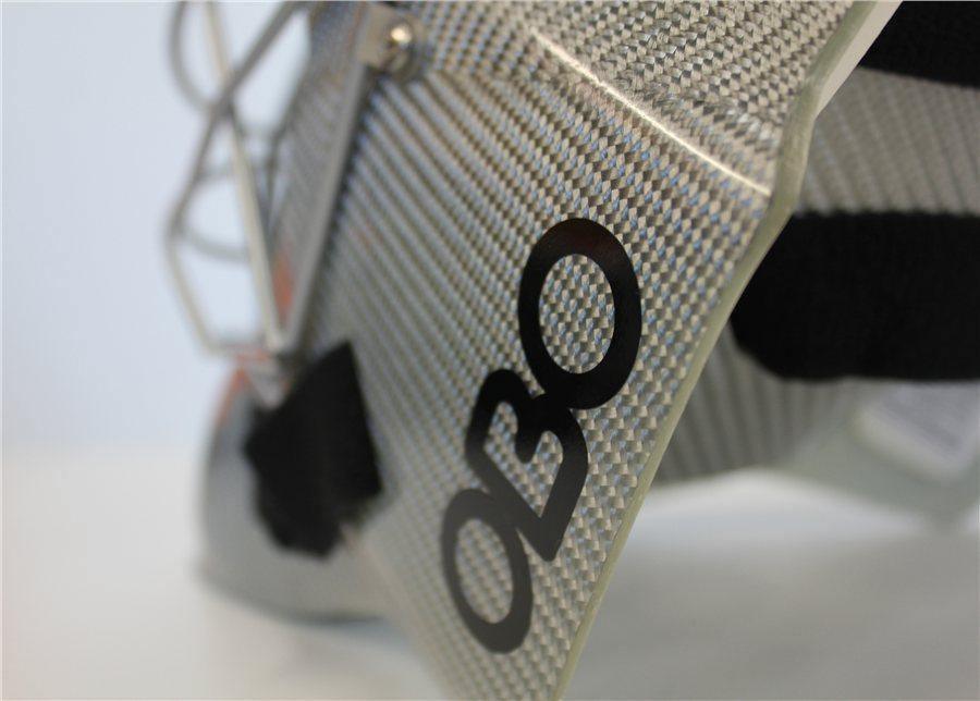 OBO | OBO FG Unpainted Helmet | FG Unpainted Helmet - Silver / Medium | Total Hockey