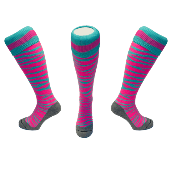 Hingly | Hingly Zebra Pink & Mint | Zebra Pink & Mint - EUR 31-35 | UK 12.5-3 | Total Hockey