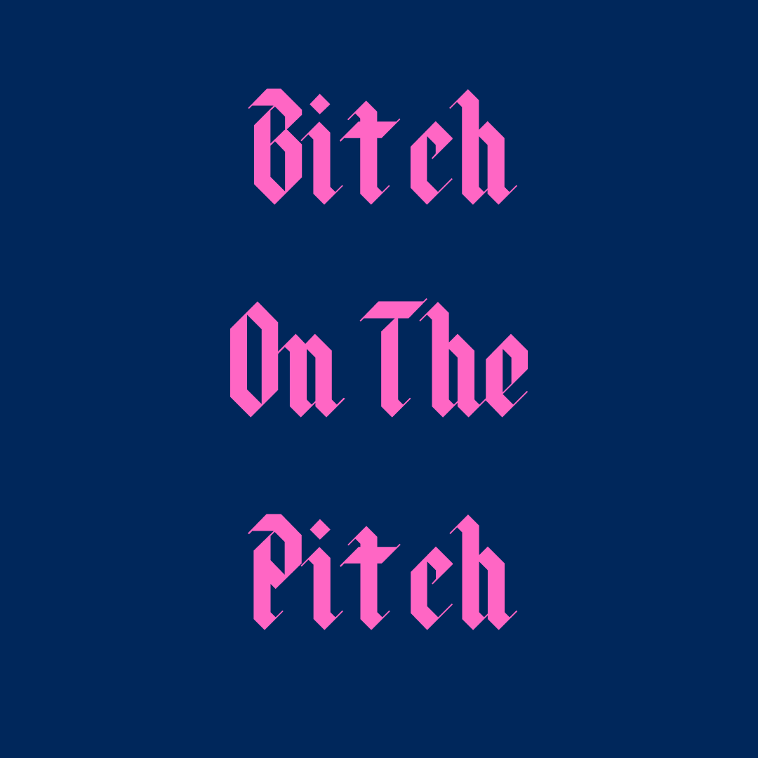 Redhead | Redhead 'Bitch On The Pitch' Hoody - Navy/Pink | 'Bitch On The Pitch' Hoody - Navy/Pink - Small | Total Hockey