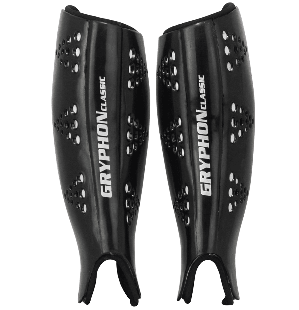 Gryphon Hockey | Gryphon Hockey Classic Shinguards | Classic Shinguards - Black / XSmall | Total Hockey