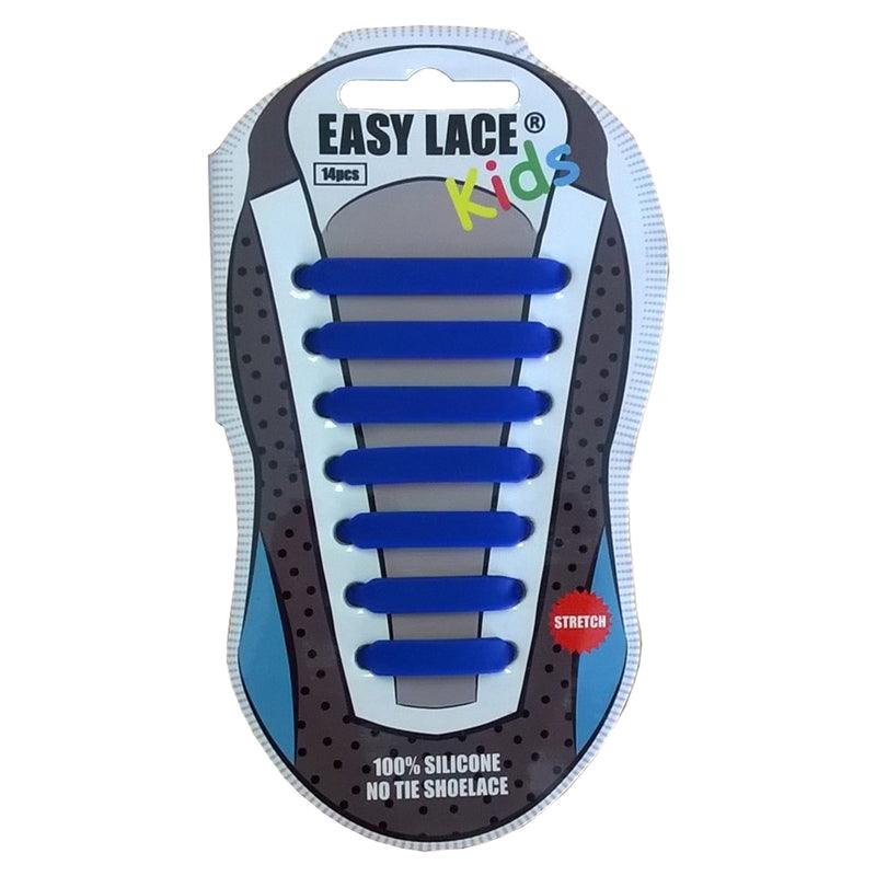 Easy Laces | Easy Laces Kids Silicone Laces | Kids Silicone Laces - Blue | Total Hockey