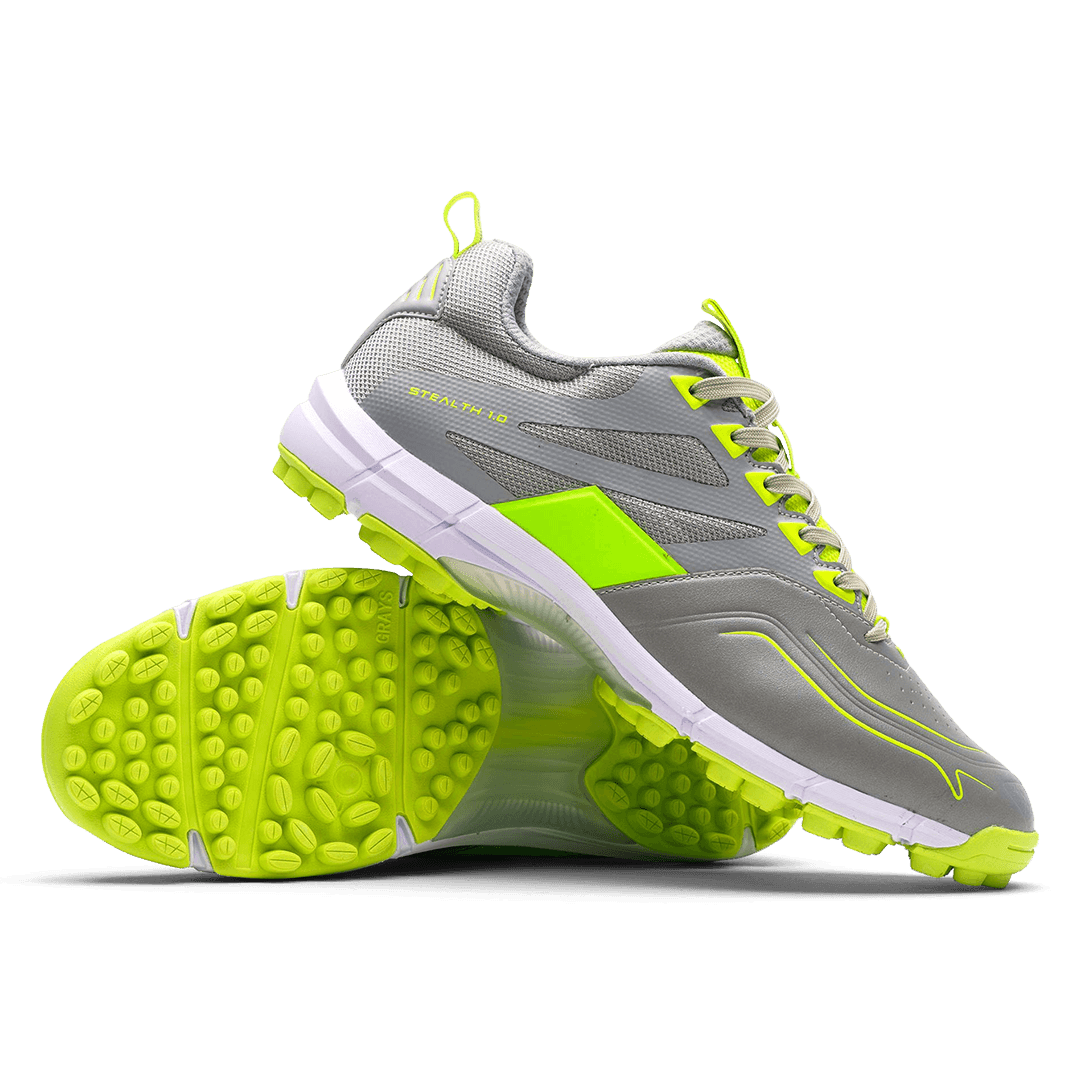 Grays | Grays Stealth 1.0 Gray/Flo Yellow Jr (2024) | Stealth 1.0 Gray/Flo Yellow Jr (2024) - EUR 35 | UK 2 | Total Hockey