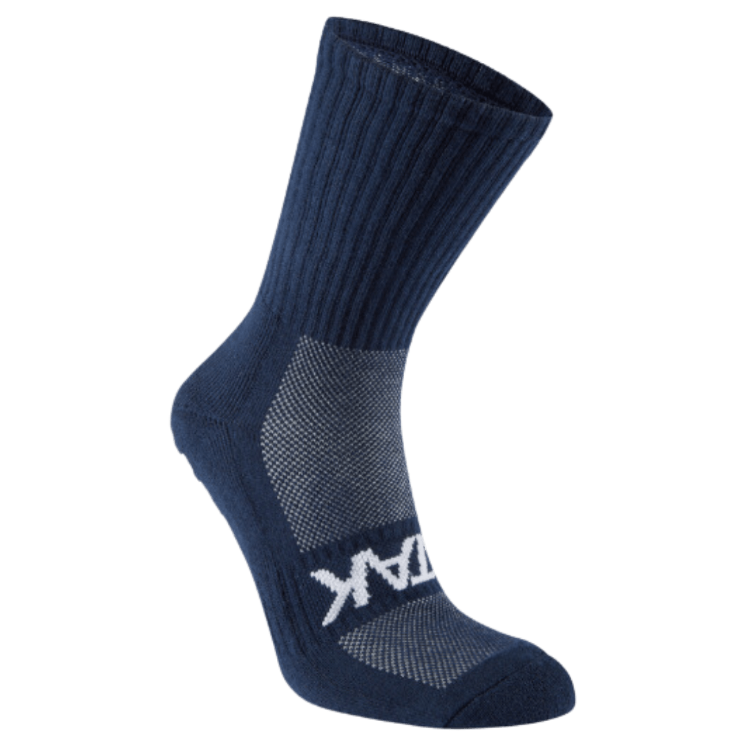 ATAK | ATAK Non-Slip Mid-Leg Socks Navy | Non-Slip Mid-Leg Socks Navy - EUR 36-38 | UK 3-5 | Total Hockey