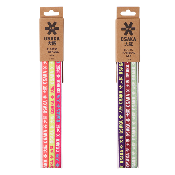 OSAKA Hockey | OSAKA Hockey Elastic Hairband Pack - Non Slip | Elastic Hairband Pack - Non Slip - Yin | Total Hockey