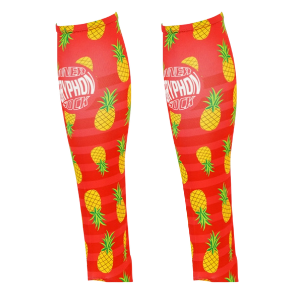 Inner Sock Without Stirrup - Red Pineapple