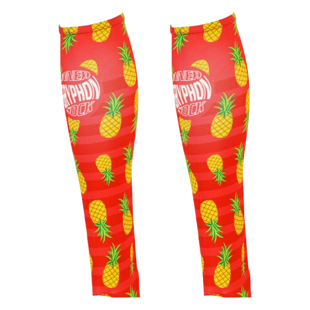 Inner Sock Without Stirrup - Red Pineapple