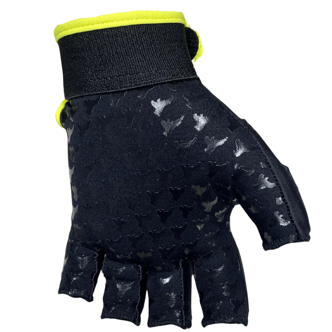 Guerilla | Guerilla Blackjack Glove Left Hand | Blackjack Glove Left Hand - Black/Yellow / 2XSmall | Total Hockey