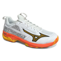 Total Hockey | Total Hockey Mizuno Panthera Hockey Shoe | Mizuno Panthera Hockey Shoe - White/Fiery Coral | Total Hockey