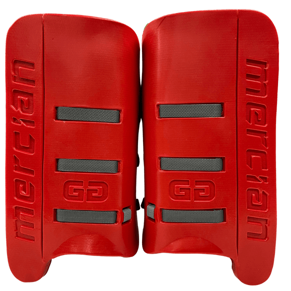 Mercian Hockey | Mercian Hockey Evolution PRO Legguards Red | Evolution PRO Legguards Red - Red / Medium | Total Hockey
