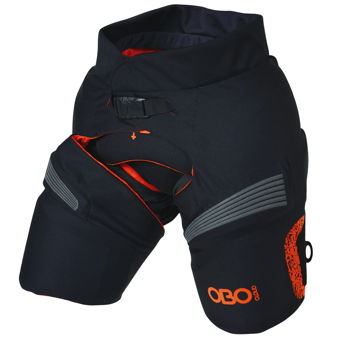 OBO | OBO CLOUD Hot pants | CLOUD Hot pants - Black/Orange / Small | Total Hockey