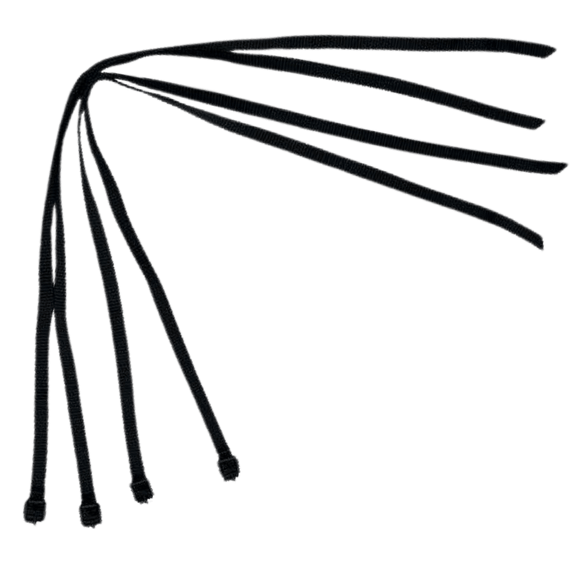 OBO | OBO Nylon Webbing Front Kicker Strap | Nylon Webbing Front Kicker Strap - Black | Total Hockey