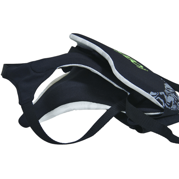 OBO | OBO ROBO Jewel Case Pelvic Guard Female | ROBO Jewel Case Pelvic Guard Female - Black/Green / One Size | Total Hockey