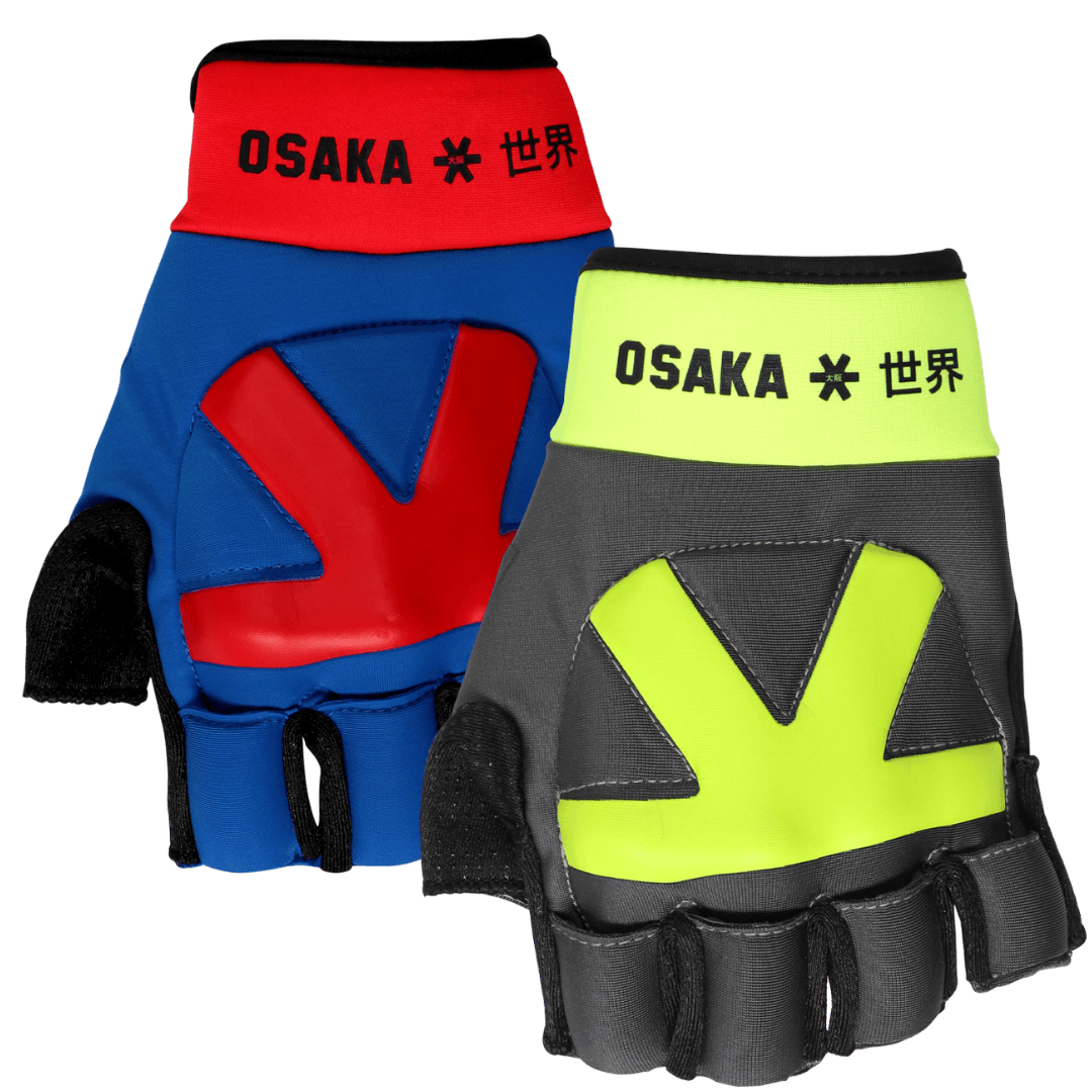 OSAKA Hockey | OSAKA Hockey Armadillo 4.0 Glove Left Hand | Armadillo 4.0 Glove Left Hand - Blue/Red / XSmall | Total Hockey