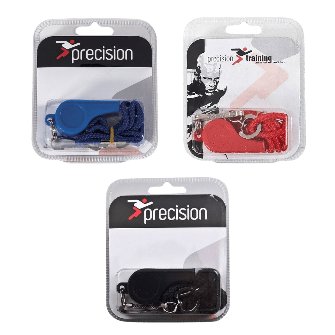 Precision Training | Precision Training Plastic Whistle with Lanyard | Plastic Whistle with Lanyard - Blue | Total Hockey