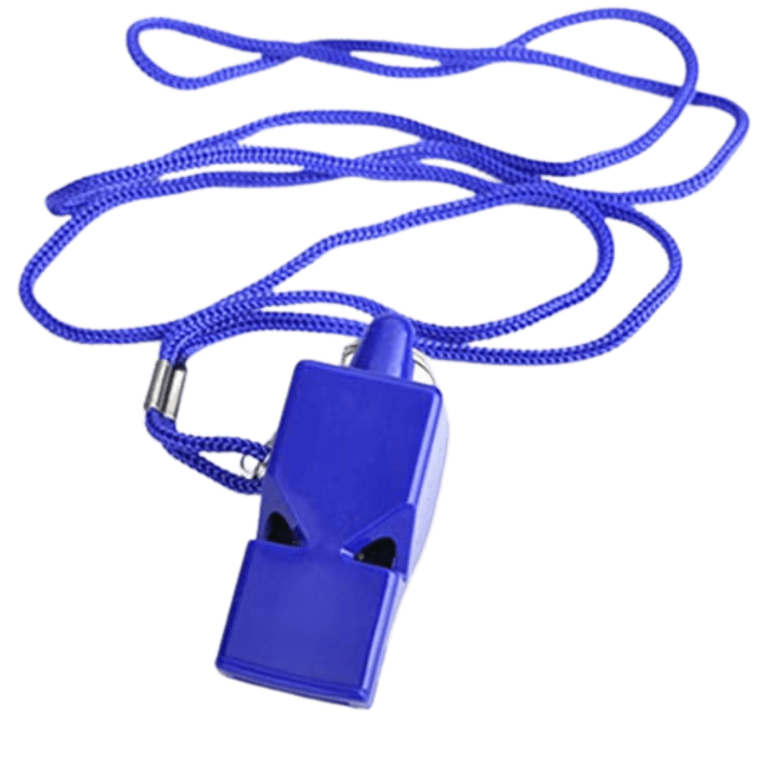 Precision Training | Precision Training Plastic Whistle with Lanyard | Plastic Whistle with Lanyard - Blue | Total Hockey