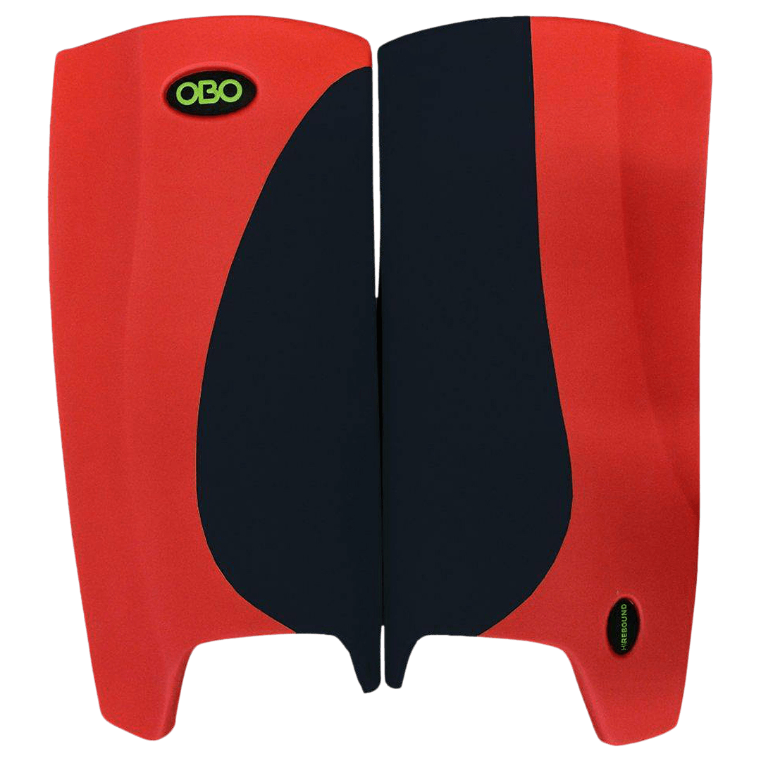 OBO | OBO HI REBOUND Leg guards Red Wing/Black | HI REBOUND Leg guards Red Wing/Black - Medium / Red Wing/Black | Total Hockey
