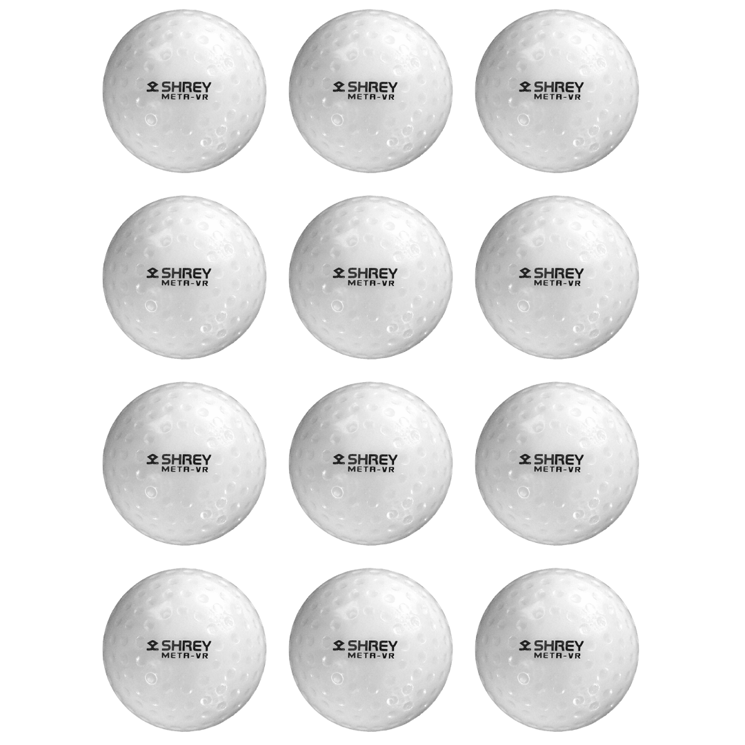 Shrey Hockey | Shrey Hockey Meta VR Dimple Ball - Box Of 12 | Meta VR Dimple Ball - Box Of 12 - White | Total Hockey