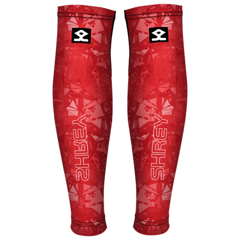 Shrey Hockey | Shrey Hockey Shinliners Without Stirrup - Red | Shinliners Without Stirrup - Red - Red / Senior | Total Hockey