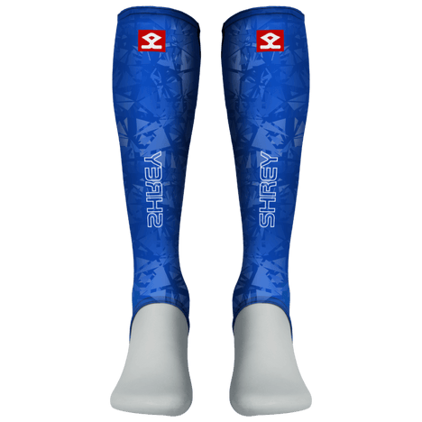Shrey Hockey | Shrey Hockey Shinliners With Stirrup - Royal | Shinliners With Stirrup - Royal - Royal / Senior | Total Hockey