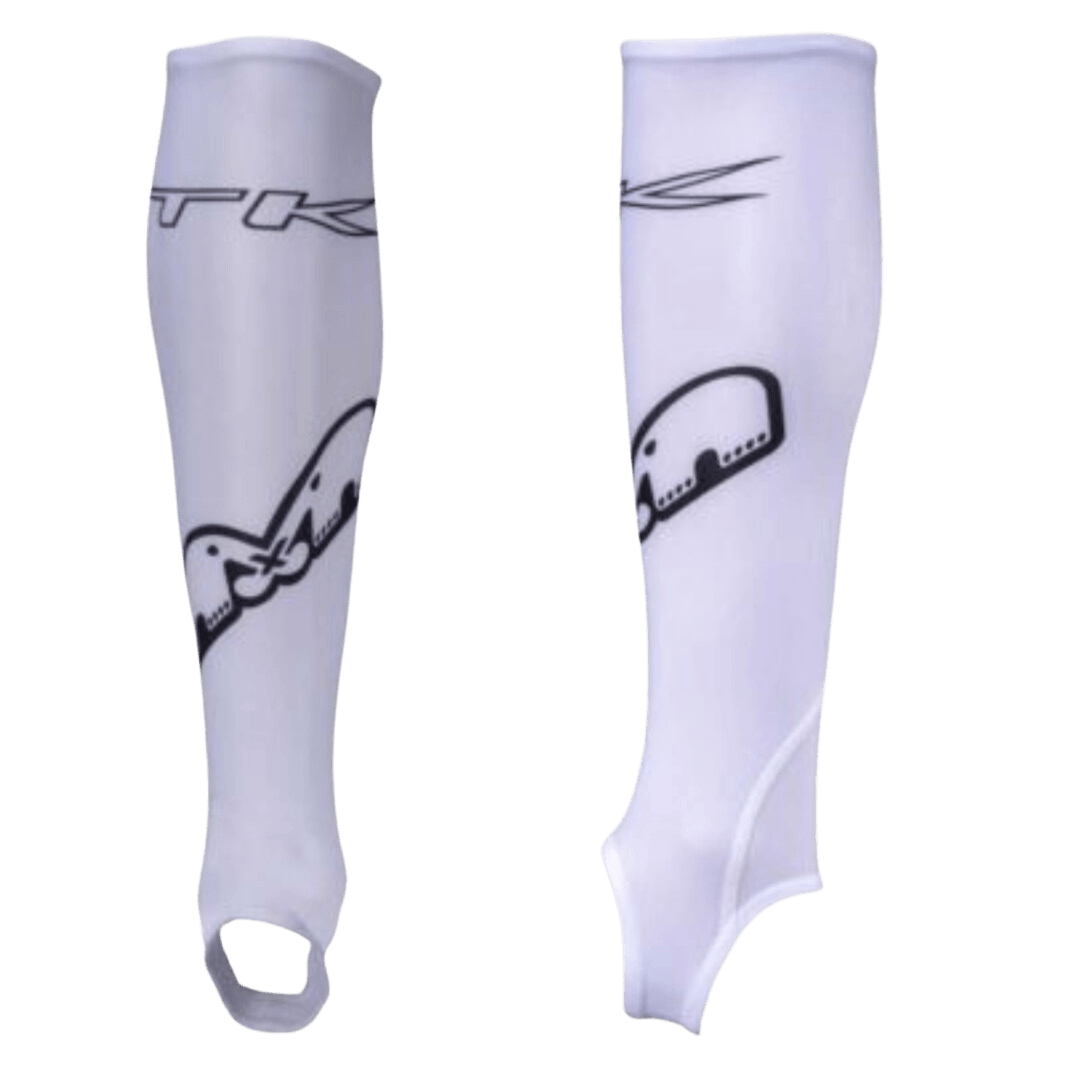 TK Hockey | TK Hockey Shin liner With Stirrup - White | Shin liner With Stirrup - White - Junior | Total Hockey