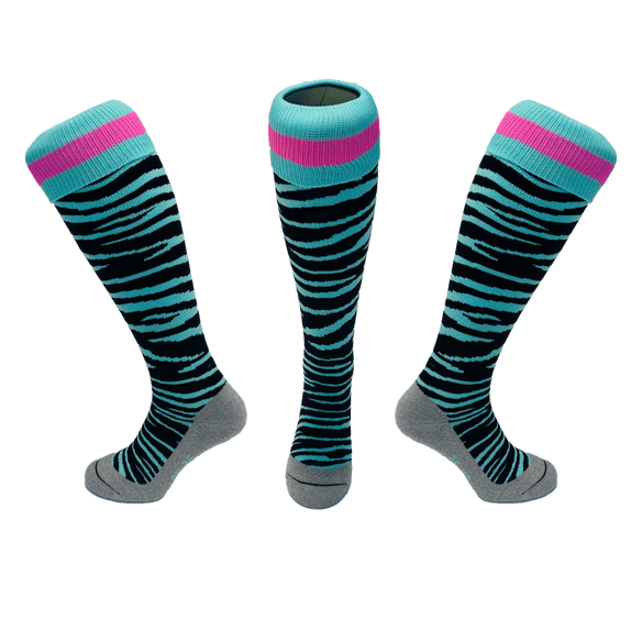Hingly | Hingly Zebra Black & Mint | Zebra Black & Mint - EUR 31-35 | UK 12.5-3 | Total Hockey