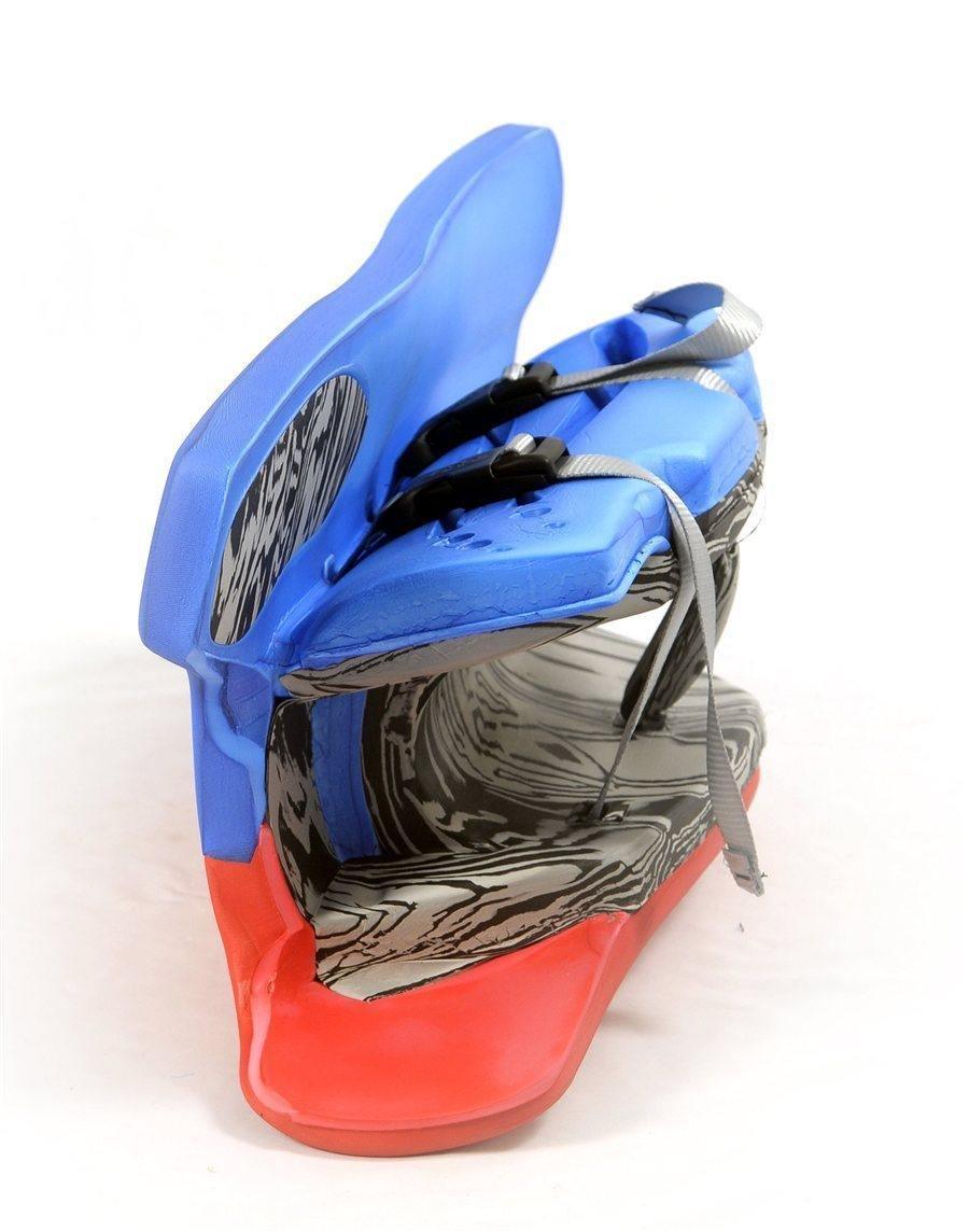 OBO | OBO HI REBOUND Leg guards Red Wing/Yellow | HI REBOUND Leg guards Red Wing/Yellow - Medium / Red Wing/Yellow | Total Hockey
