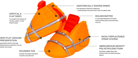 OBO | OBO OGO Kickers | OGO Kickers - Orange / Small | Total Hockey