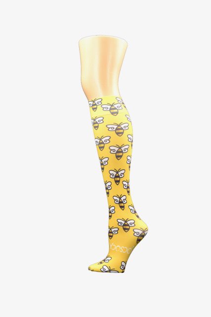 Bee Happy Performance Liner Sport Socks