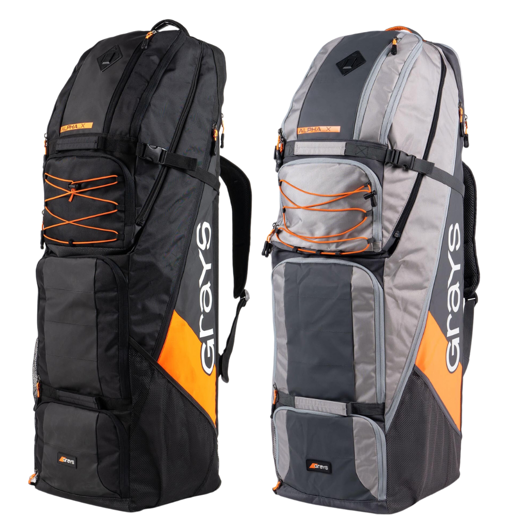 Grays | Grays Alpha-X Kitbag | Alpha-X Kitbag - Black/Orange | Total Hockey