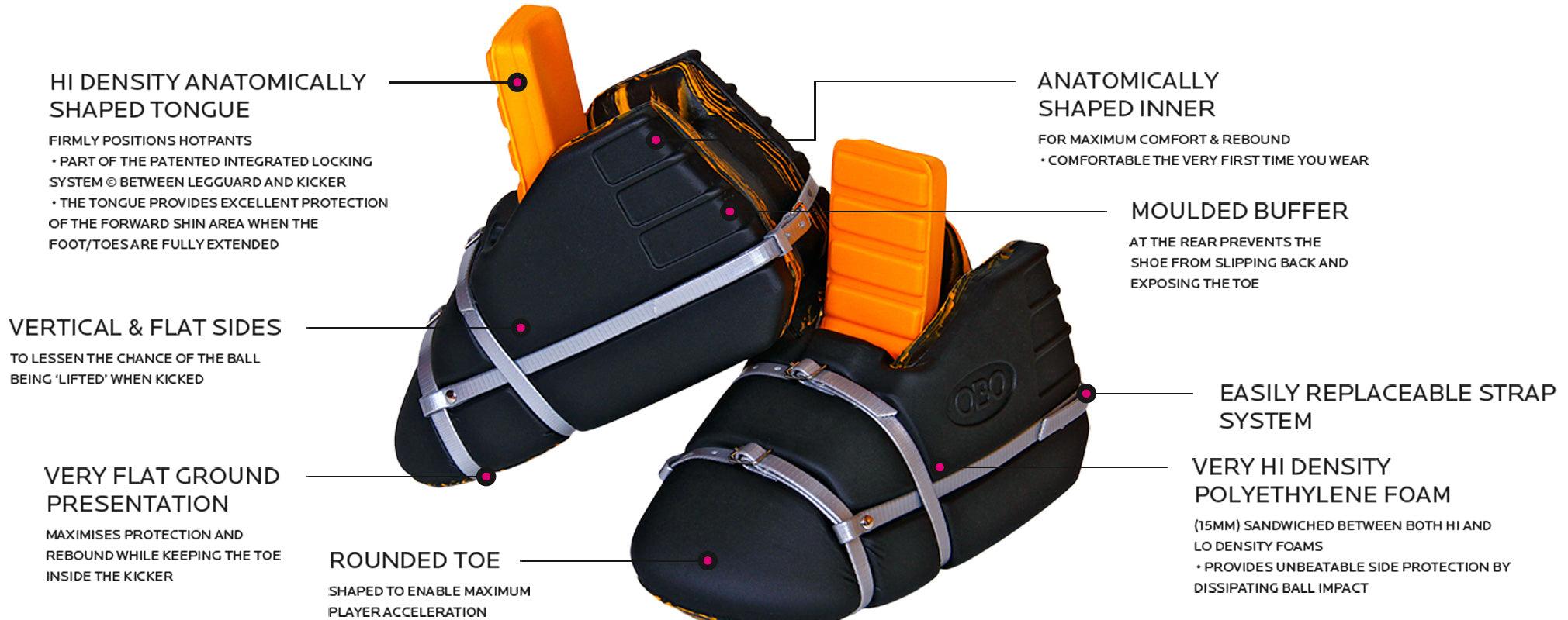 OBO | OBO CLOUD Kickers Black | CLOUD Kickers Black - Black / Medium | Total Hockey
