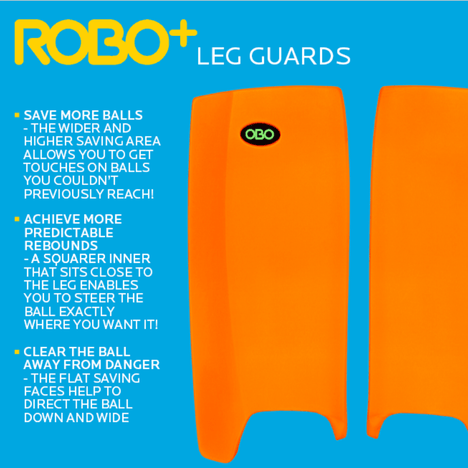 OBO | OBO ROBO PLUS Legguards Red | ROBO PLUS Legguards Red - Medium / Red | Total Hockey